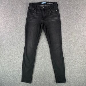 7 For All Mankind Jeans Womens 29 The‎ Skinny Black b(air) Denim Stretch